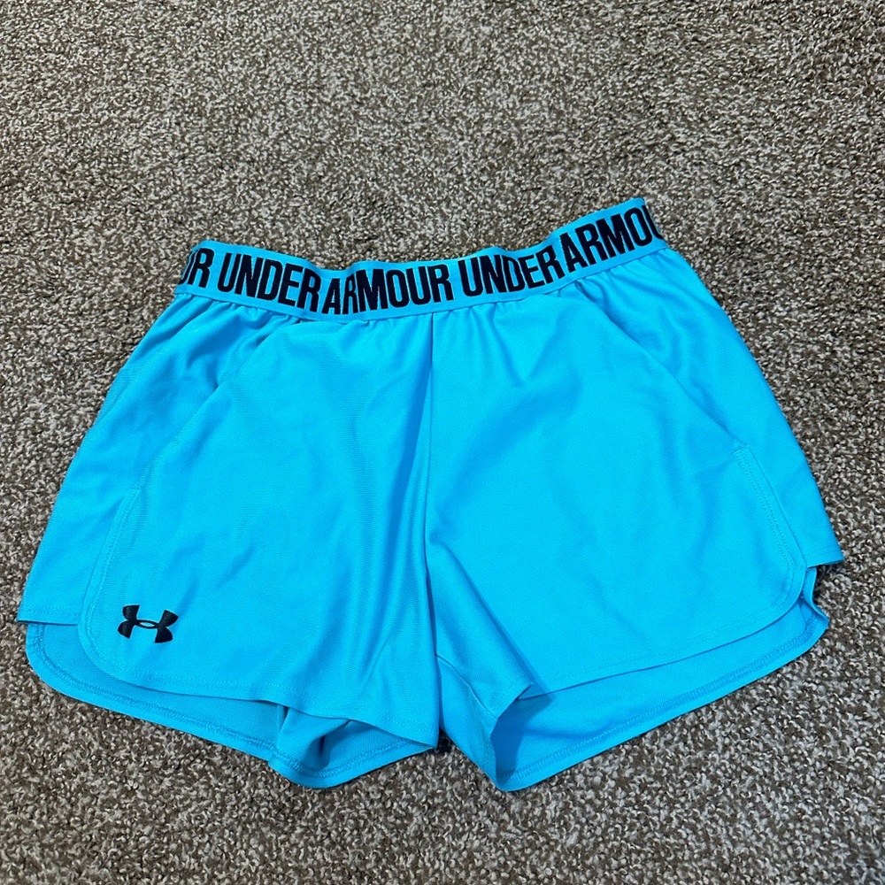 blue under armour shorts
